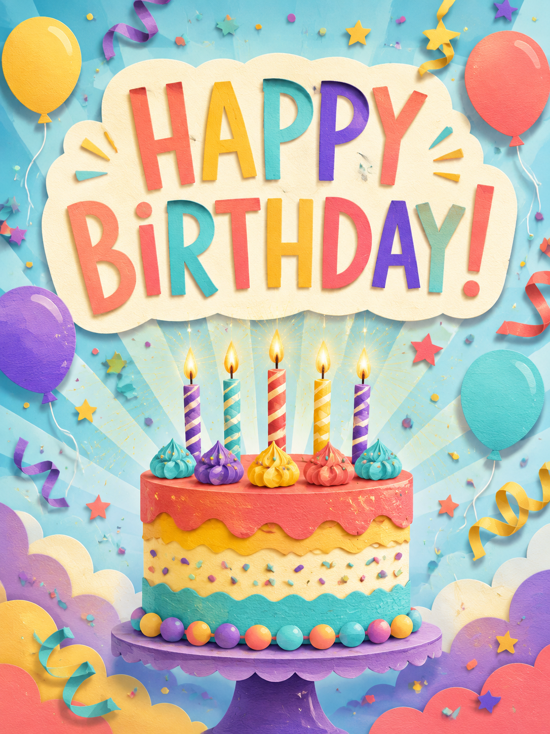 Birthday Blast kids cards card